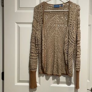 Vera Wang Crochet Sweater Size M